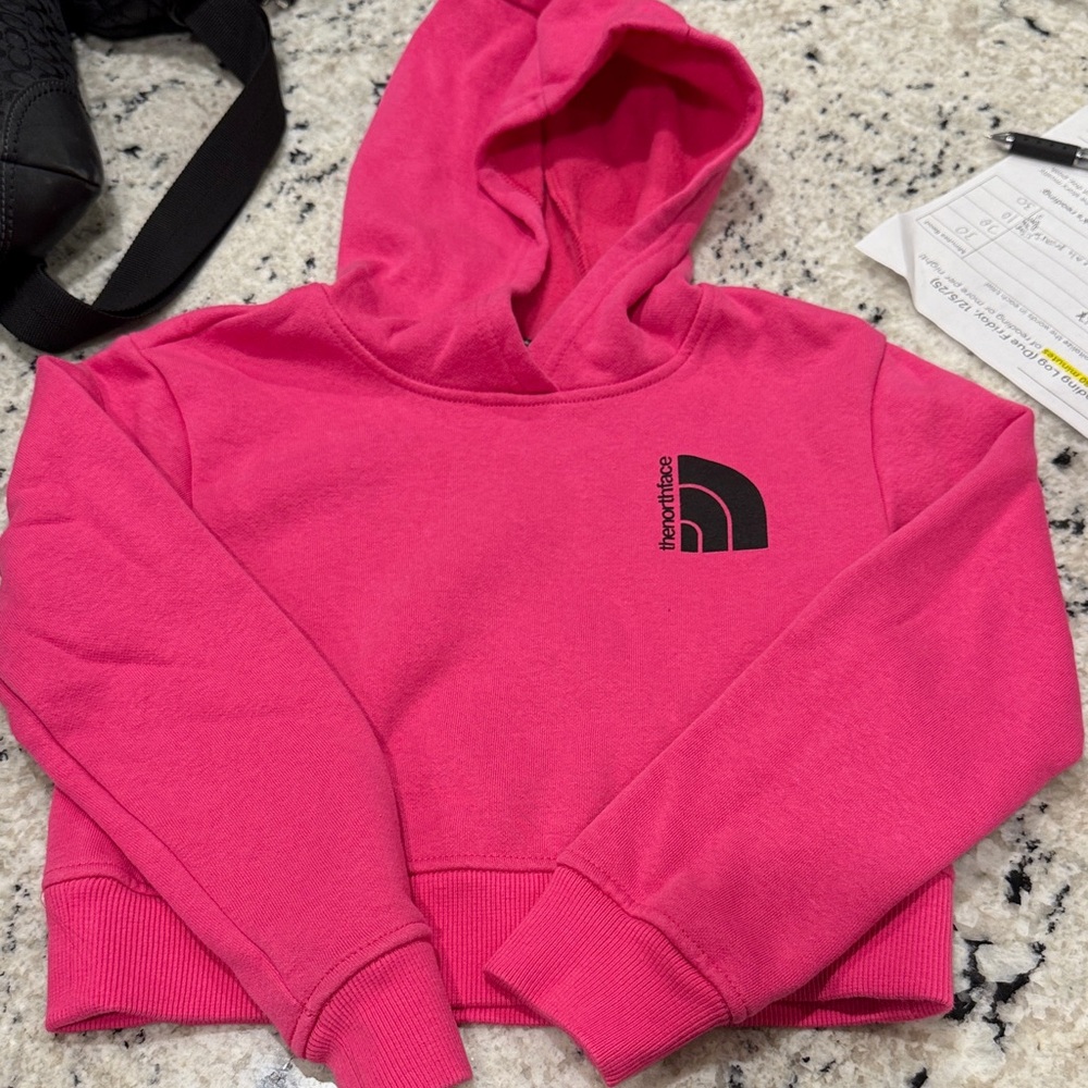 The North Face Kids cropped Hoodie